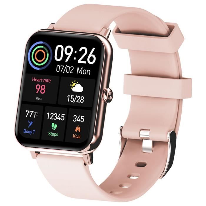 Montre Connectée Femme 2021 Montre Smartwatch Intelligente Sport IP68 Tactile Podometre Moniteur de Sommeil Cardiaque GPS