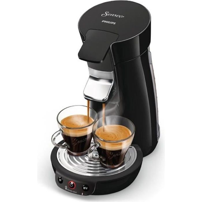 Philips Cafetière à Dosettes Senseo Viva Café Noir Intense 1450W 2 Tasses HD6563/64
