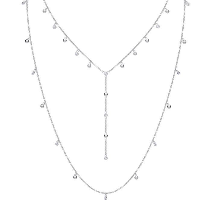 Sautoir - Collier - Collier Swarovski Moonsun layer - Matière:Plaqué