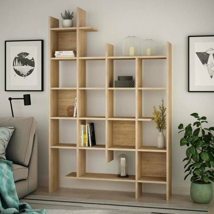 Bibliothèque Achela 122 x 25 5 x h188 cm chêne Bibliothèque Achela 122 x 25 5 x h188 cm chêne