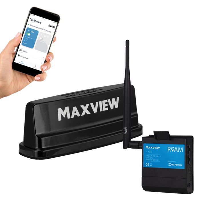 Modem – routeur Maxview – MXL056/B – Roam Campervan Système WiFi – Antenne 5G Ready Noir