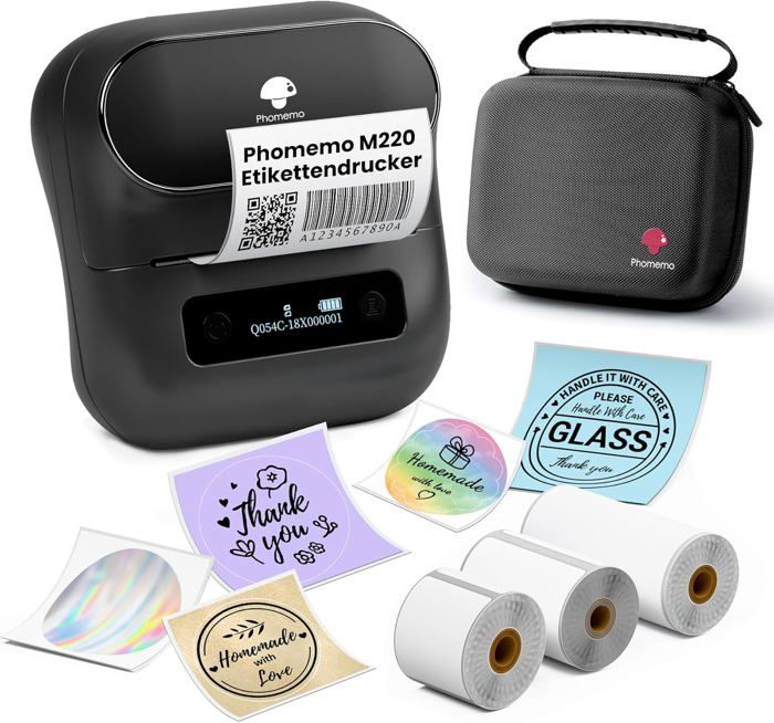 Phomemo Imprimante d'étiquettes Bluetooth 4 x 6 - Imprimante Thermique Phomemo Imprimante d'étiquettes Bluetooth 4 x 6 - Imprimante Thermique