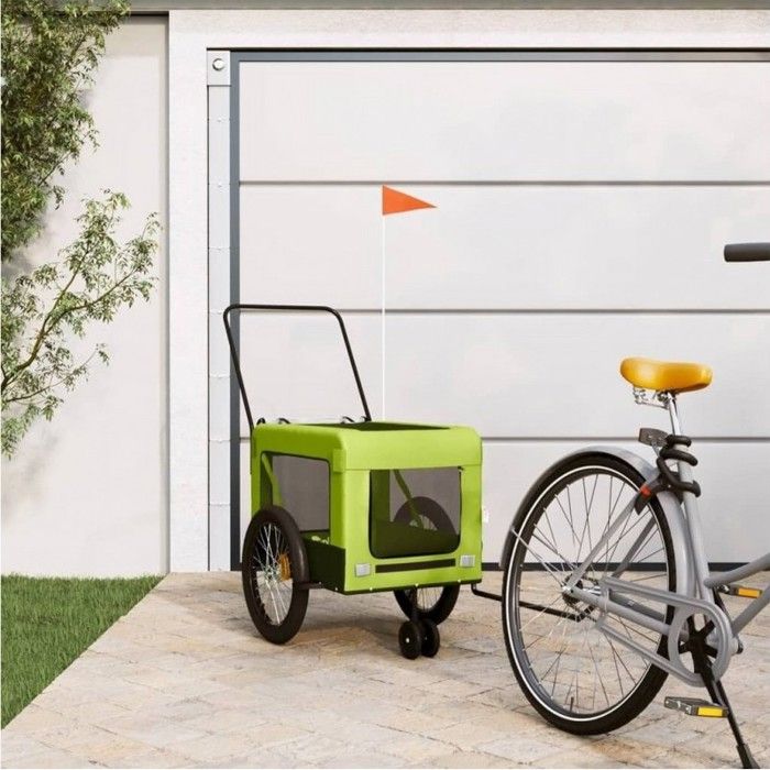 Remorque Pour Animaux VidaXL 142x70x87.5 cm – Cadre Acier, Tissu Oxford