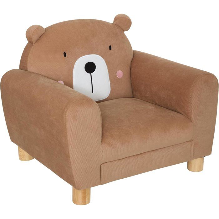 Atmosphera - Fauteuil Enfant Ours Marron