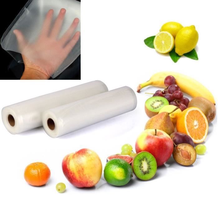 Rouleaux De Sacs Sous Vide Taurus - 2 X 22 Cm X 6 M - Pour Machine Sous Vide - Conservation Aliments, Cuisson Basse Température
