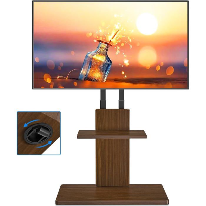 Support TV TVON avec Roulettes Cachées pour Téléviseurs 32-70 Pouces Hauteur Réglable