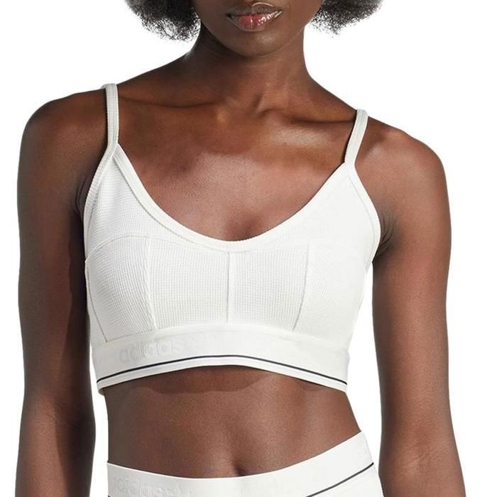Brassière Blanche Femme Adidas Waffle