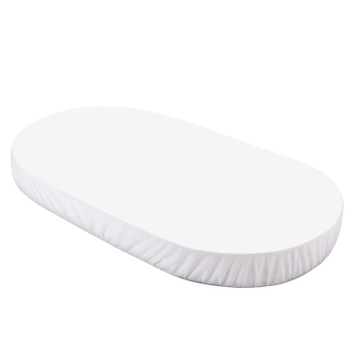 Waldin Drap housse Grand Lit Bébé Ovale 7en1 Jersey Coton Blanc Waldin Drap housse Grand Lit Bébé Ovale 7en1 Jersey Coton Blanc