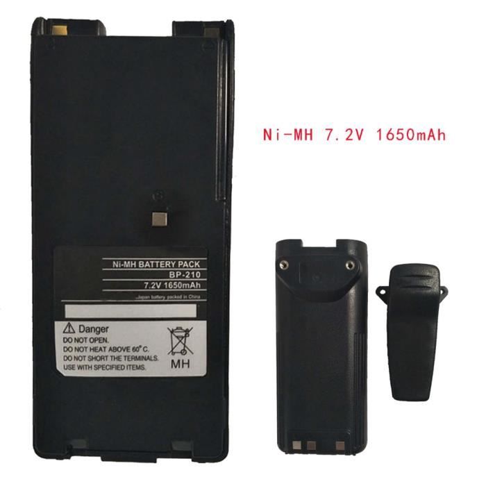 Batterie Talkie-Walkie Icom V80 7.2V 1800mAh NiMH - Remplacement Haute Qualité