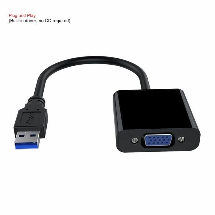 ADAPTATEUR USB 3.0 VERS HD Convertisseur de Carte Graphique Externe USB  pour Mac Windows - Cdiscount Informatique