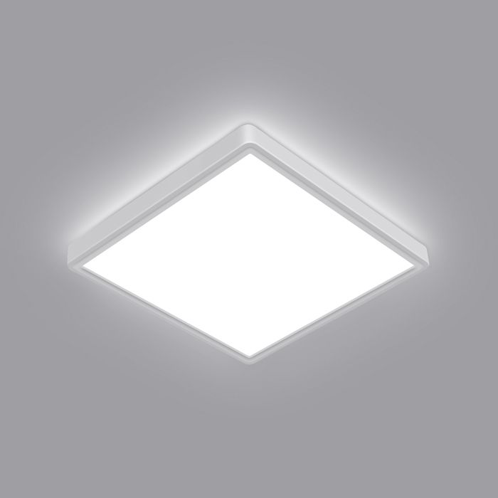 DORLINK Plafonnier LED Étanche 24W IP45 - Design Moderne Blanc pour Salle de Bain WC