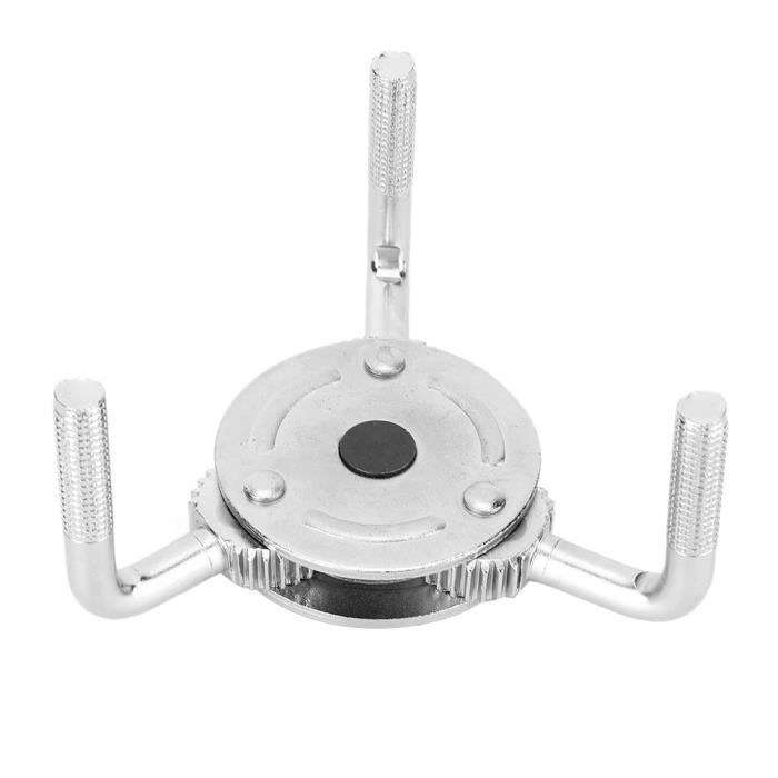 Clé à Filtre à Huile Réglable Universelle - 2 Mâchoires, Pour Filtres De 60 à 80 Mm - Pour Clé à Cliquet 1/2"