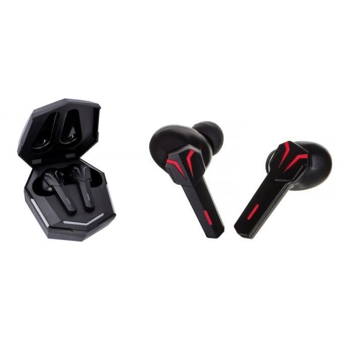 Écouteurs Gaming TWS - ART - Sans fil - USB-C - Rouge et Noir