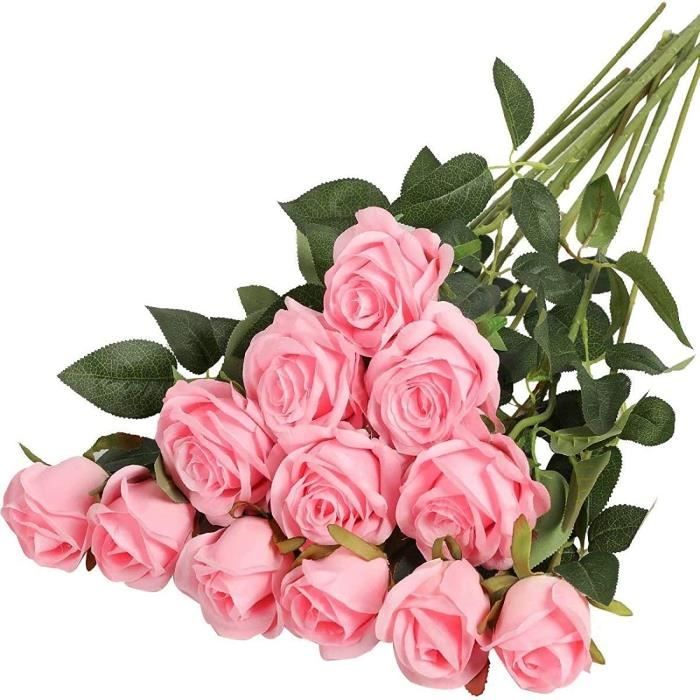 Fleurs Artificielles 2 cm petit Mousse Roses Bouquet de 12 Mariage Bouquet Gâteaux,