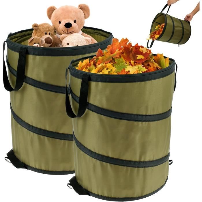 113L Sac D chets de Jardin Pop Up Sac de Jardin Pliable Sac