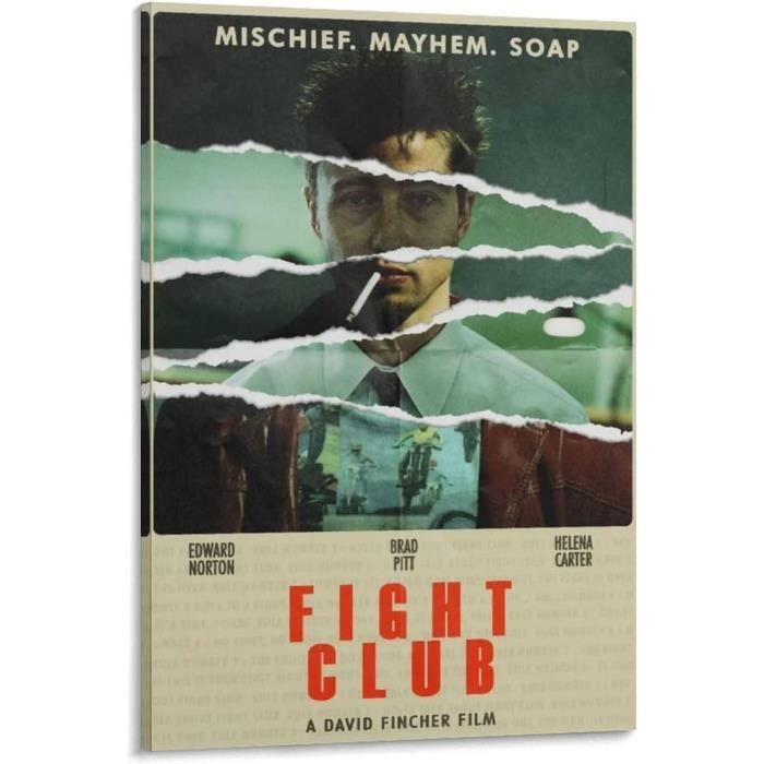 Poster De Film Vintage Classique Fight Club-Décoration Murale