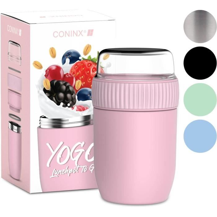 Gobelet à Céréales Bellycup Sans BPA - Pratique Pour Déplacements, Compartimenté, étanche, Micro-ondes Et Lave-vaisselle