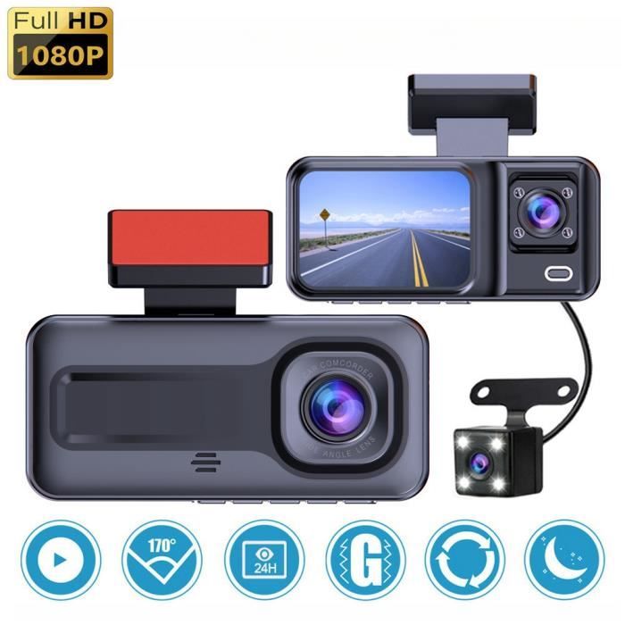Caméra Embarquée Voiture,Trois enregistrements1080P HD Caméra de ...