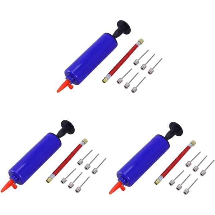 Lot De 3 Mini Balles De Roundnet (volleyball) + Pompe - Diamètre 9 Cm, En PVC - Pour Jeu En Extérieur, Piscine, Dodgeball