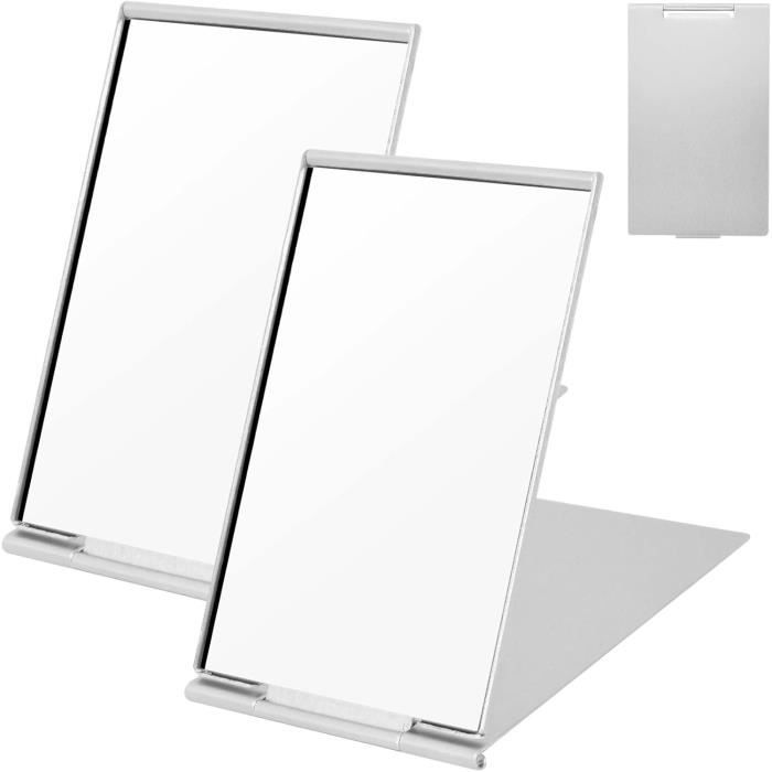 Petit Miroir Compact - Portable Pliant Double Face Avec Grossissement