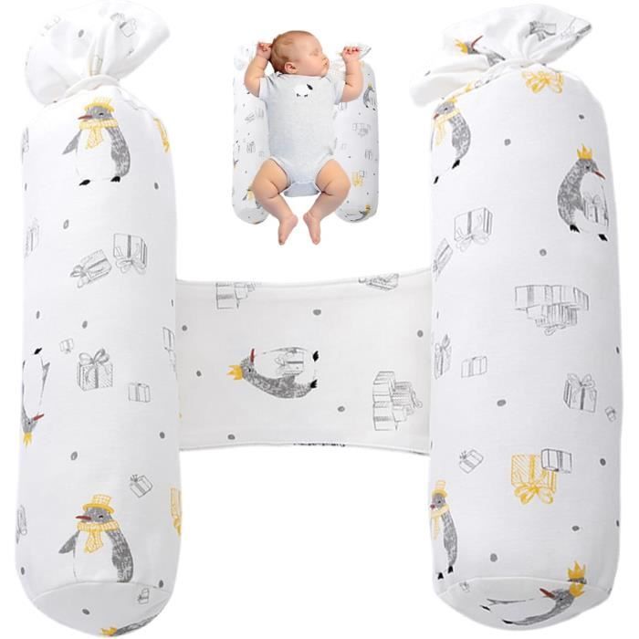 coussins anti-roulis réglables pour bébéEn forme de barbe à papa douxPositionneur de sommeil - Amovible et lavable