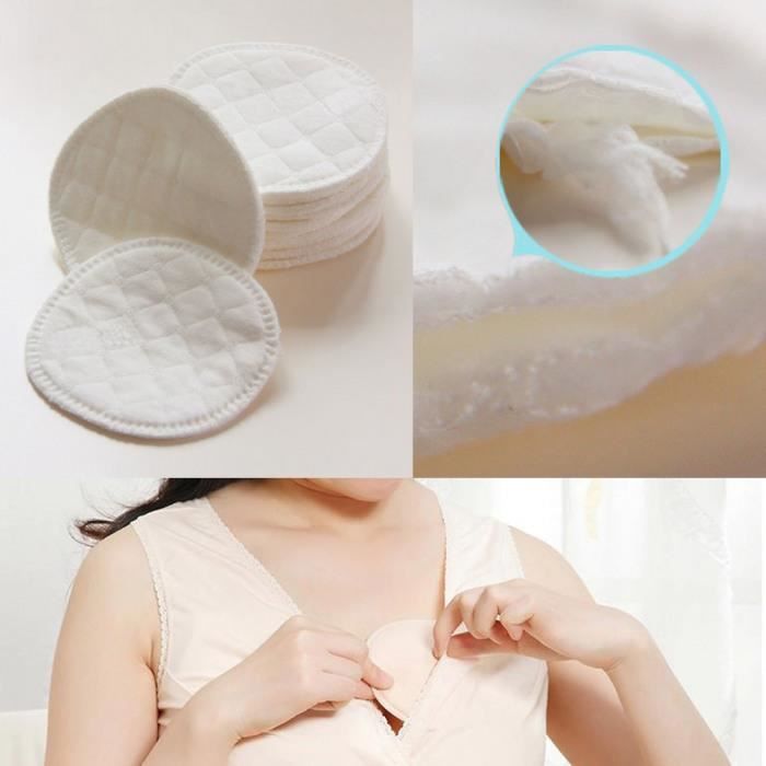 Guangcailun 10pcs Trois couches de coton lavable écologique Pads allaitement Coussinets d'allaitement Guangcailun 10pcs Trois couches de coton lavable écologique Pads allaitement Coussinets d'allaitement