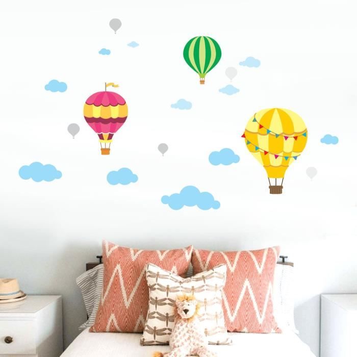 Diy Grand Nuages Montgolfieres Stickers Muraux Art Decoration Maison Chambre D Enfant Anonywego35574 Achat Vente Objet Decoration Murale Cdiscount