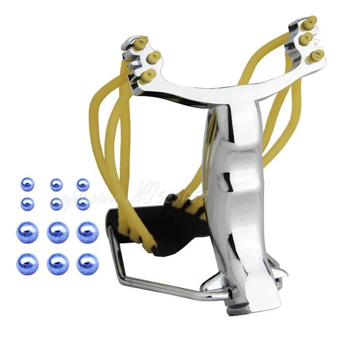 Lance Pierre Fronde 13 cm Fronde Catapulte Slingshot Tout en Métal