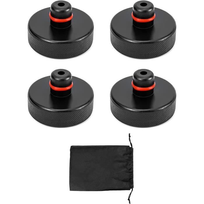 Lot De 4 Patins Pour Cric - Protection Antidérapante Pour Voiture - Noir