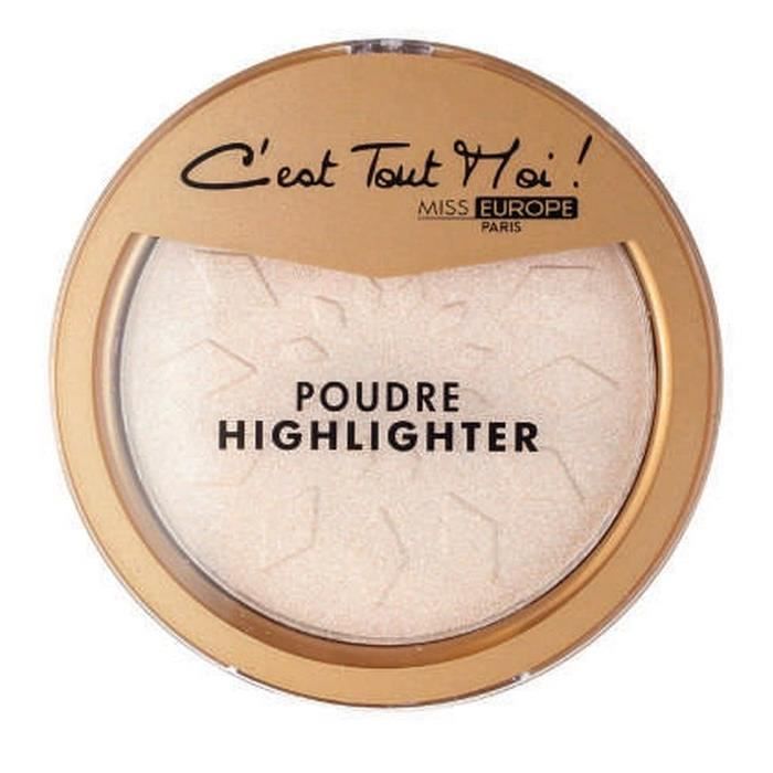 Poudre Illuminatrice Born To Bio - Blanc Irisé 01, 7g - Haute Luminosité, Certifié Bio