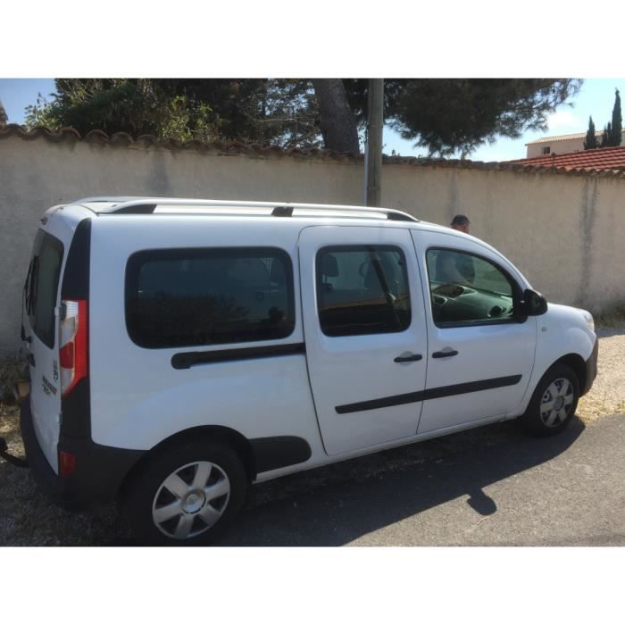 barres de toit pour renault kangoo ii maxi a partir de 02 2008 longitudinales alu pieds plastique cdiscount auto