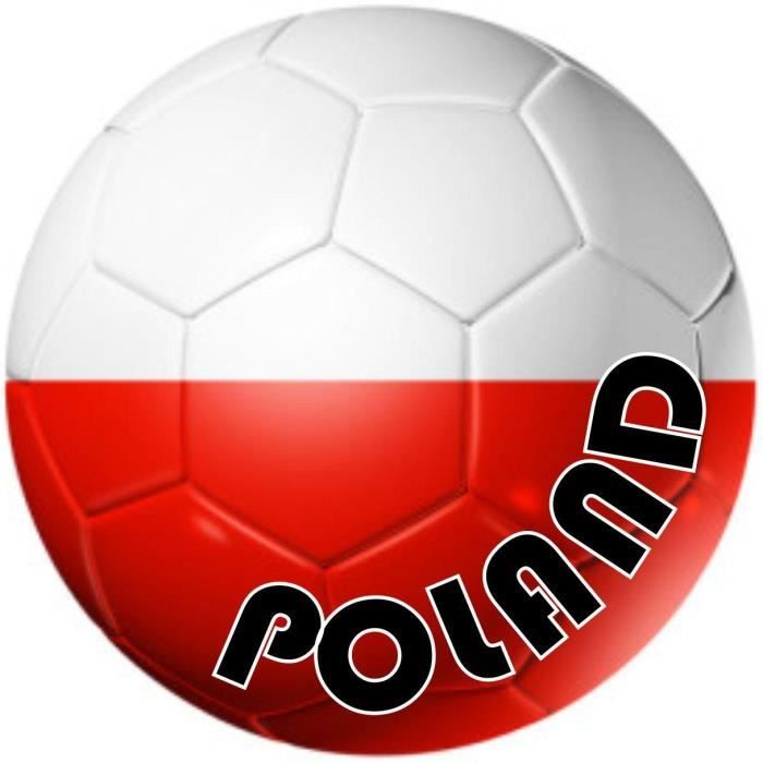 autocolant sticker drapeau ballon foot pologne cdiscount maison