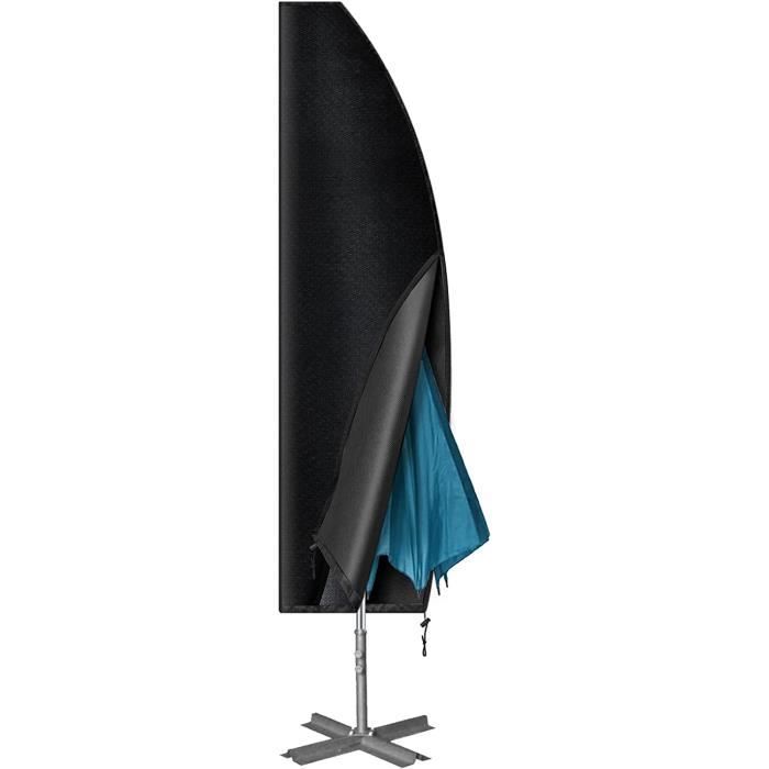 Couverture pour Parasol avec Une Tige Télescopique Herefun Housse Protection pour Parasol Housse de Parasol de Jardin en Imperméable 420D Oxford Couverture de Parasol Anti-UV 136 x 23.5 x 25 cm