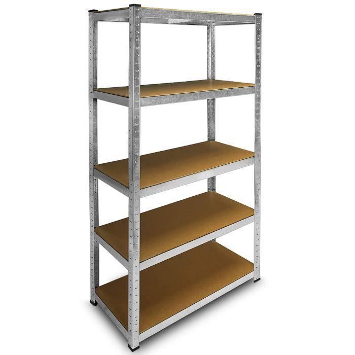 Etagere Charge Lourde Noir Bois