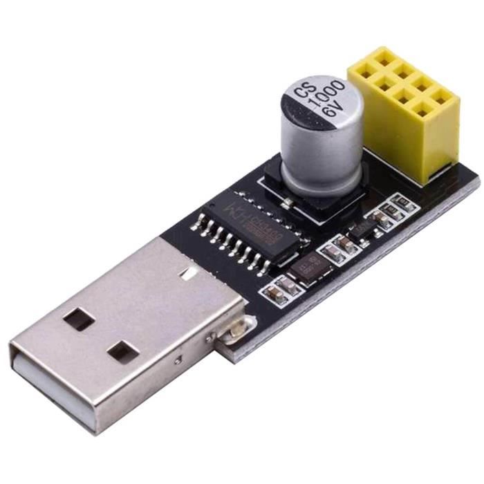 Module wifi USB vers ESP8266 01 série pour ESP-01 - Cdiscount Bricolage