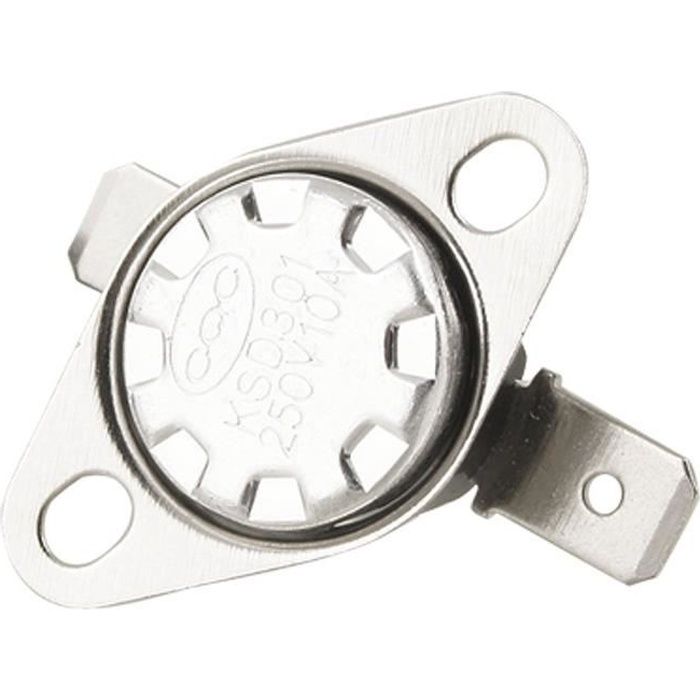 Manuel 5pcs Reset Interrupteur à température 115 ° C NC Bimétallique disque thermostat KSD301