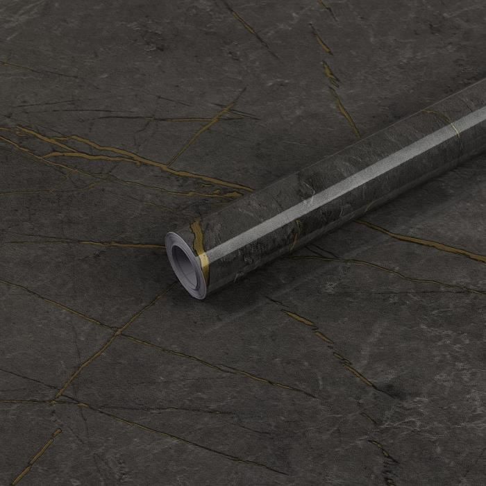 Decoroom Papier Adhesif Pour Meuble Gris Foncé 40 × 600 Cm
