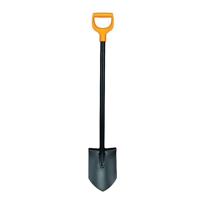 Fiskars Bêche à Bord Rond Solid - Outil De Jardin Pour Sols Meubles Et Peu Caillouteux