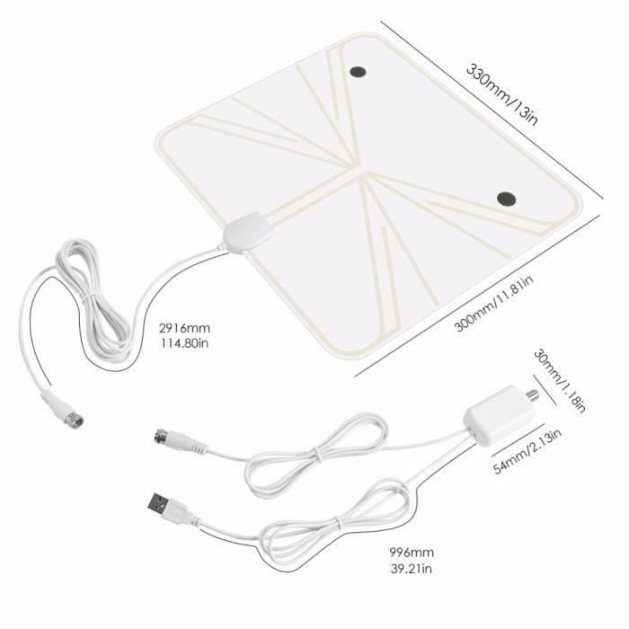 Antenne Portable Interieure Exterieure Haut Gain Slim Design Pour Tv Tnt Hd Antenne Extra Plate Noire 50miles Pr14940 Achat Vente Antenne Auto Moto Antenne Portable Interieure Cdiscount