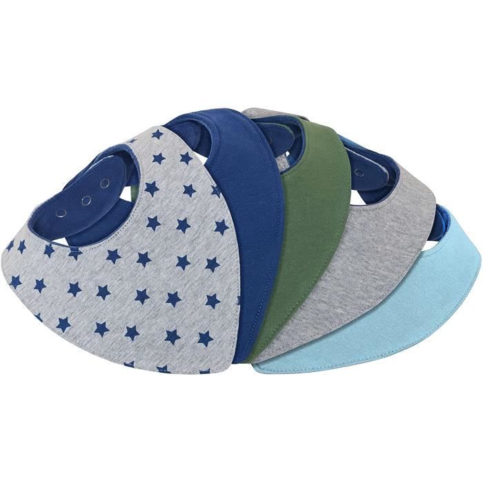 Bavoir Bandana Bebe Garcon Lot De 5 Double Coton Eponge Et Polaire Triangle Pression Nouveau Ne 1 Mois A 2 3 4 An S Bavette S 101 Cdiscount Puericulture Eveil Bebe