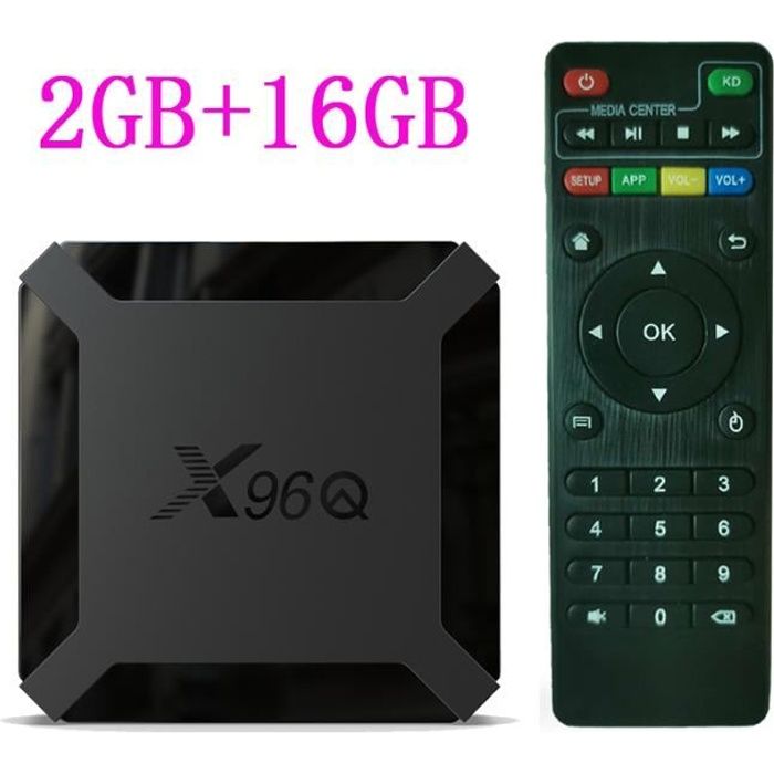 X96 Q mini Android 10.0 Smart TV Box 4K Allwinner H313 2 Go 16 Go Lecteur  multimédia Quad-core - Cdiscount TV Son Photo