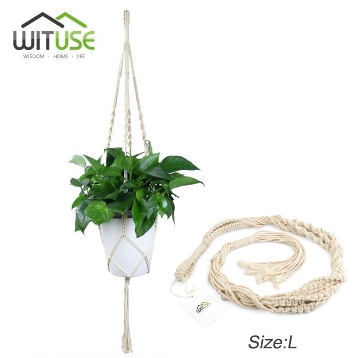 Support Mural Plantes En Bois - 2 Crochets Suspension - Pour Pots Et Décorations