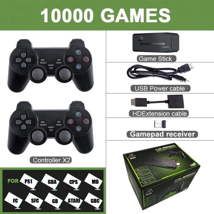 Data Frog Console vidéo TV Portable sans fil avec 1800 jeux intégrés USB pour NES Retro dddy 10000 WITH 2 GAMEPAD