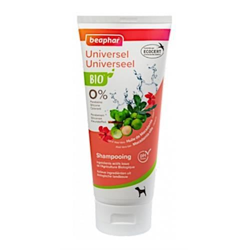 Shampooing pour chiens - BEAPHAR - Bio Universal - Aloe Vera - Huile de Macadamia & Hibiscus - pH neutre