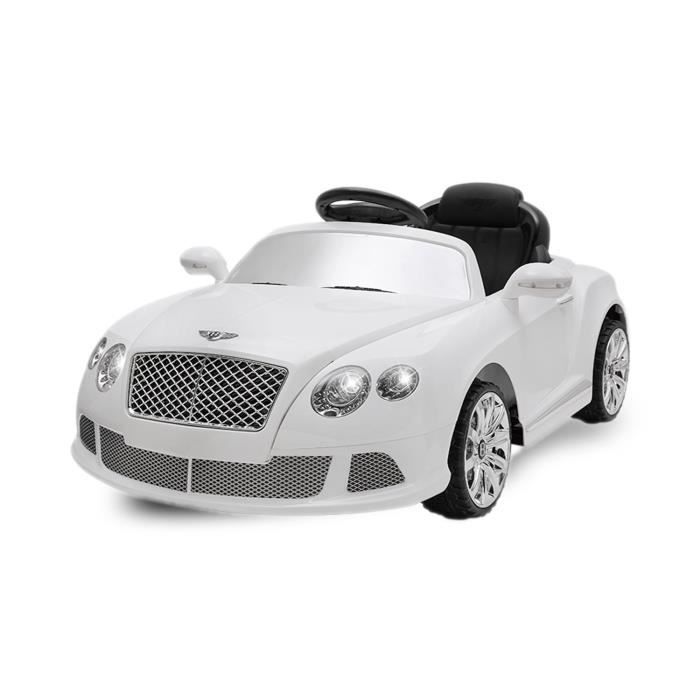 Voiture Electrique Pour Enfant Bentley Continental Gtc Blanc