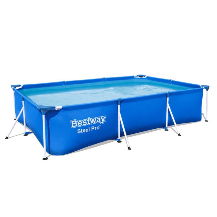 Piscine hors sol tubulaire BESTWAY - Steel Pro™ - 300 x 201 x 66 cm - Rectangulaire (Livrée sans éch