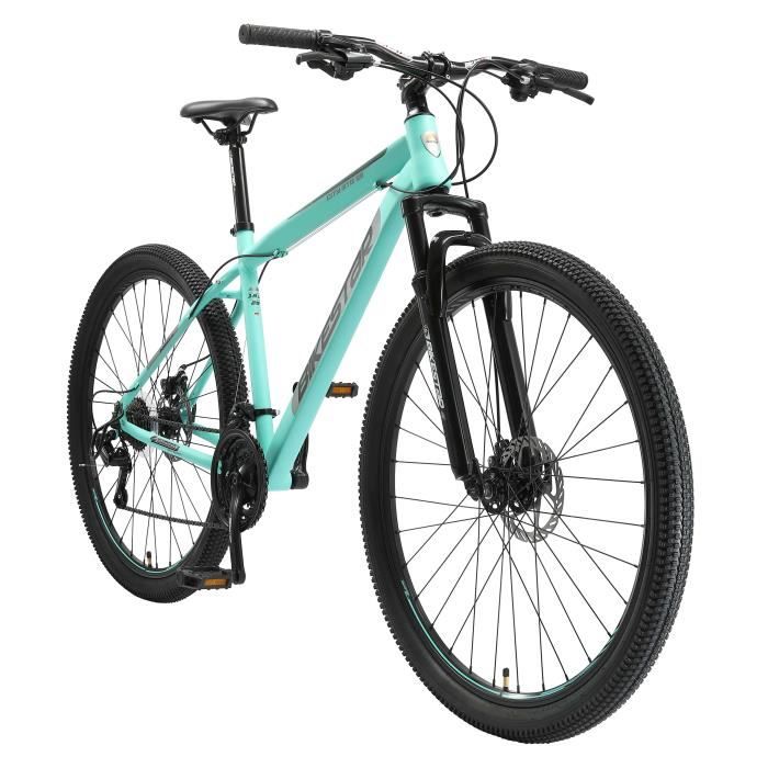 VTT BIKESTAR 29 Pouces 21 vitesses Shimano avec frein à disque - Menthe