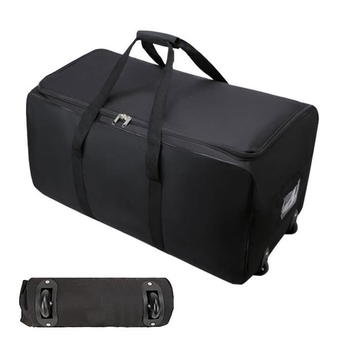 Grand sac de sport de voyage avec rangement à roulettes sac à main pliable  étanche sac de sport à roulettes portable pour garde-robe sortie en plein  air voyage 