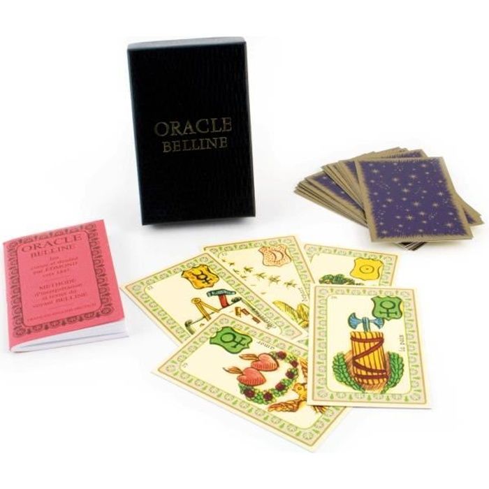 Oracle Belline 52 Cartes En Coffret Noir Et Or Avec Notice Trilingue Achat Vente Cartes De Jeu Cdiscount