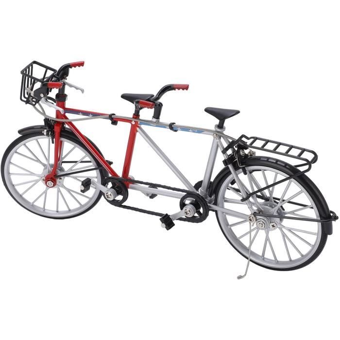 Maquette De Vélo Tandem 1:10 Détachable – Modèle Miniature En Métal Et Caoutchouc, Décoration De Bureau Ou étagère
